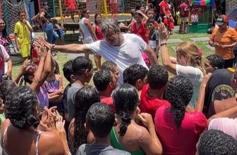 Guilherme Mulato e Cássia Maior promovem manhã de alegria para crianças em São José de Ribamar